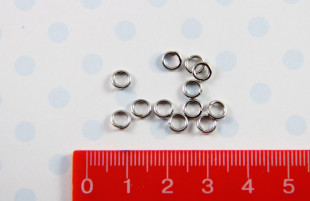 Кольцо для бус R-04 3мм 50 шт №02 под никель