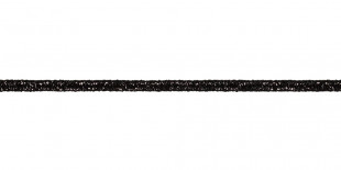 Тесьма отделочная сутаж (шнур отделочный) 02с2143 с метанитью 1.9 мм х 20 м 971005 / чёрный