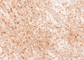 Бисер Чехия круглый 10/0 50 г 01211 прозрачный светло-бежевый зольгель окрашенный