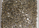 Бисер Япония круглый 11/0 10г 0244 светлый топаз/чёрный радужный, окрашенный изнутри